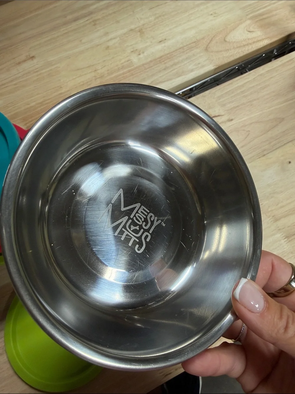 Set of 6 Stainless Bowl with Silicone Travel Lids – Messy Mutts (Holds 1.5 cups)